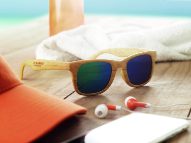 Logo trade promotional products image of: Wooden look sunglasses MAARDU