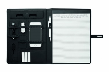 Logo trade advertising products image of: A4 folder w/wireless charger5W