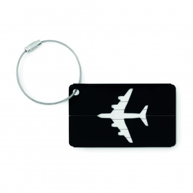 Logo trade promotional giveaway photo of: Aluminium luggage tag