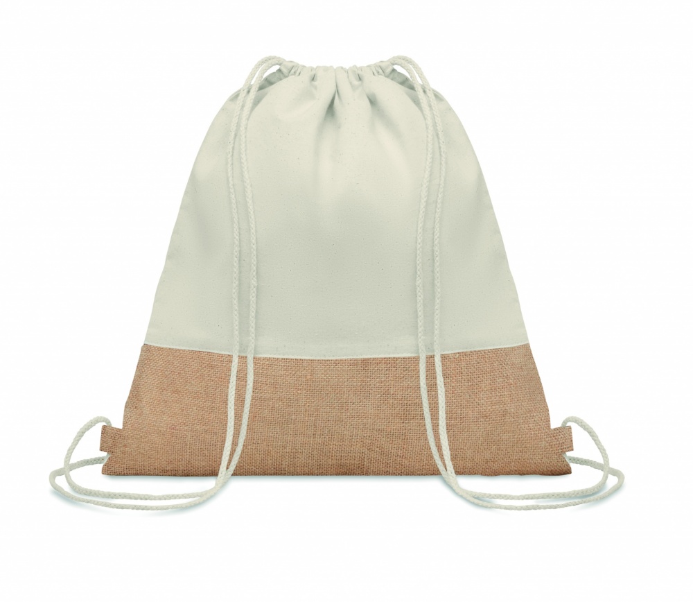 Logotrade promotional giveaway image of: Drawstring bag w/ jute details