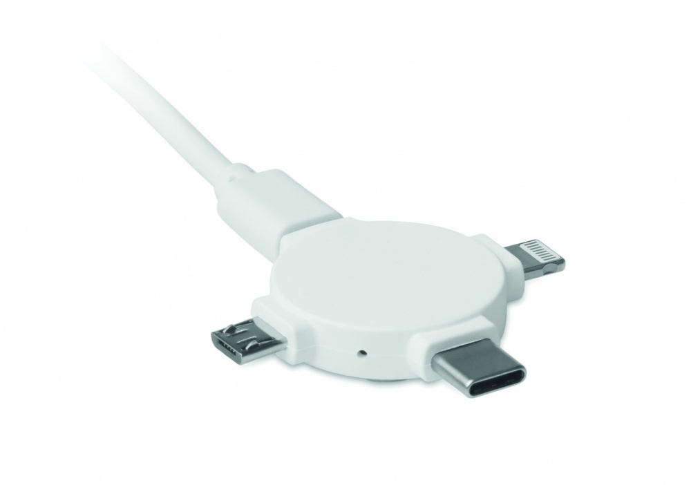 Logo trade promotional gifts picture of: 3 in 1 cable adapter