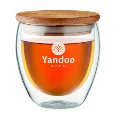 Logo trade promotional gifts picture of: Double wall glass 250ml Hamburg