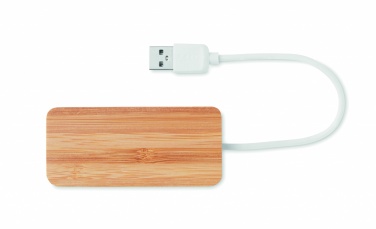 Logotrade corporate gifts photo of: Bamboo USB 3 ports hub