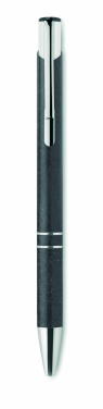 Logo trade business gift photo of: Wheat Straw/ABS push type pen