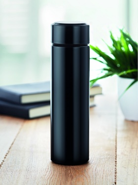 Logotrade advertising products photo of: Bottle with touch thermometer