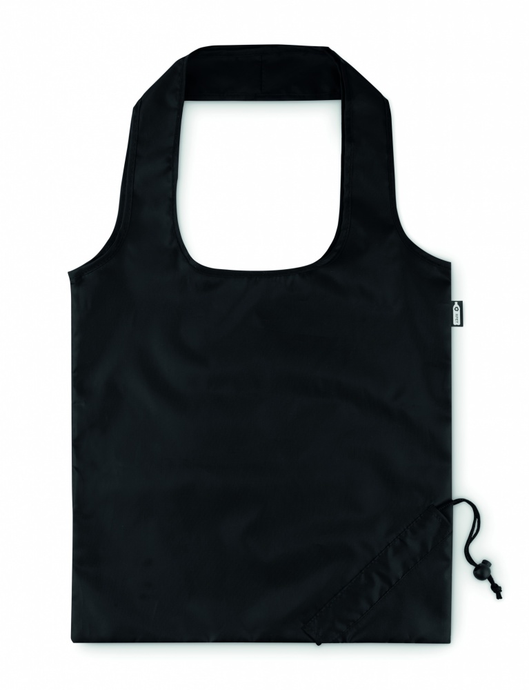 Logo trade corporate gifts image of: Foldable RPET shopping bag