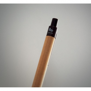 Logotrade promotional giveaway picture of: Push ball pen coffee husk/ABS