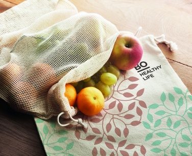 Logo trade promotional gifts image of: 140gr/m²cotton food bag