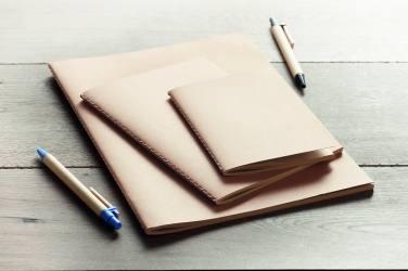 Logo trade promotional merchandise image of: A6 recycled notebook 80 plain