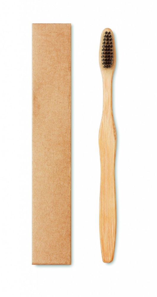 Logotrade promotional product picture of: Bamboo toothbrush in Kraft box
