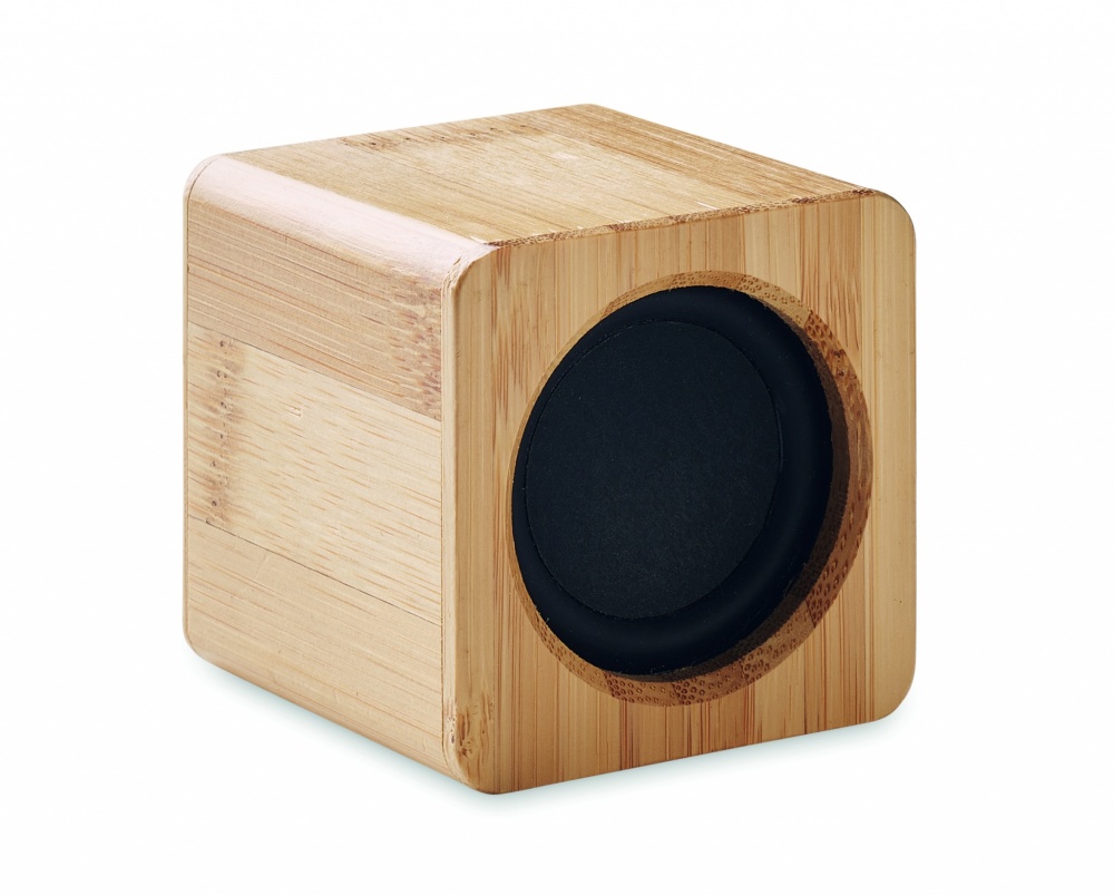 Logo trade promotional giveaways picture of: Bamboo wireless speaker