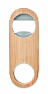 Logotrade promotional gift picture of: Oval Bamboo bottle opener VALBAMPER
