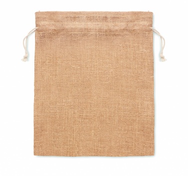 Logotrade promotional gift picture of: Small jute gift bag 14 x 22 cm