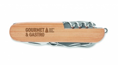 Logotrade advertising product image of: Multi tool pocket knife bamboo