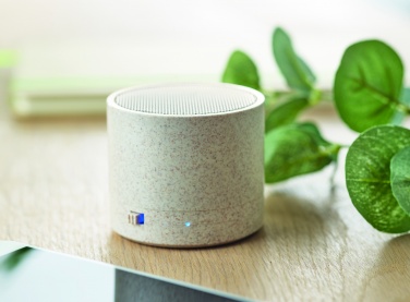 Logo trade promotional gifts picture of: 3W speaker in wheat straw/ABS