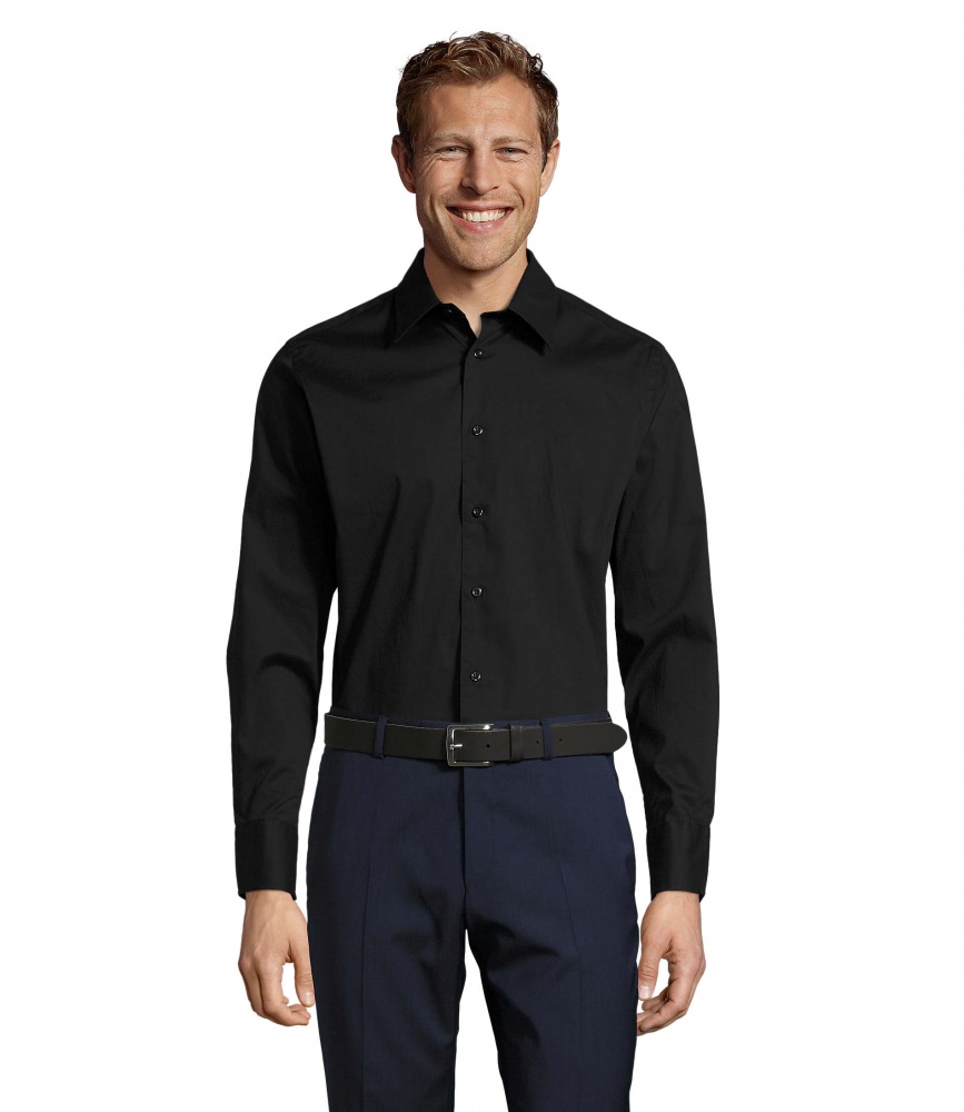 Logo trade promotional merchandise photo of: BRIGHTON men shirt 140g