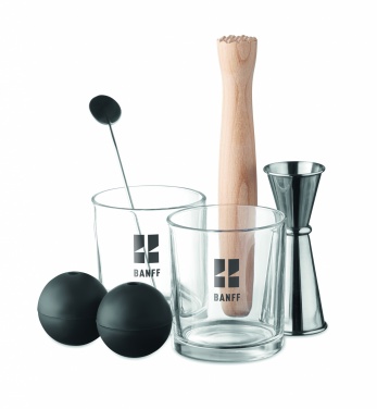 Logo trade promotional merchandise picture of: Set of 7 pieces cocktail set