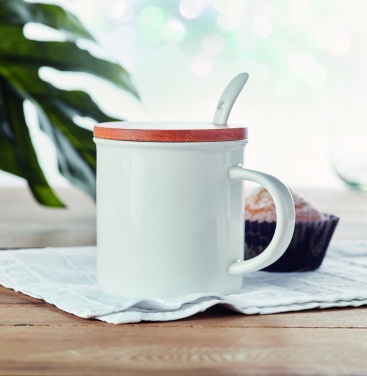 Logotrade promotional gifts photo of: Porcelain mug with spoon