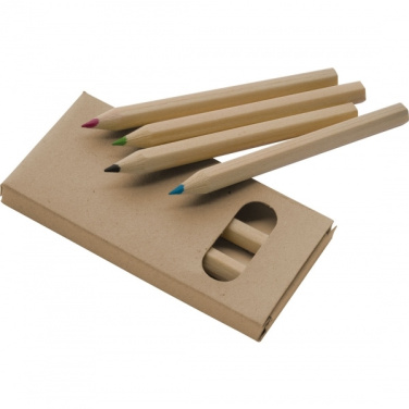 Logo trade promotional giveaways picture of: Wooden crayons MINNIE