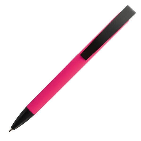 Logotrade advertising products photo of: Metal ballpen soft touch BRESCIA