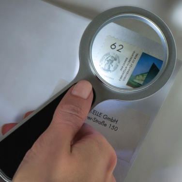 Logo trade advertising products image of: Magnifying glass with LED GLOUCESTER