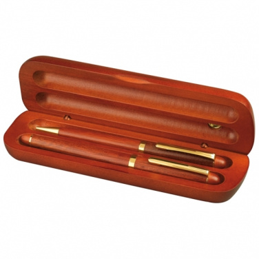 Logo trade promotional gift photo of: Rosewood writing set OXFORD