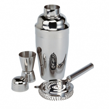 Logotrade promotional gift image of: Metal cocktail set, 3-piece MESSINA