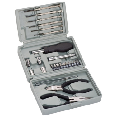 Logo trade promotional giveaways image of: 25-parts tool set MANAGUA