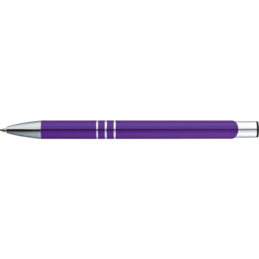 Logo trade promotional giveaways picture of: Metal ballpen ASCOT