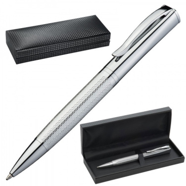 Logo trade promotional item photo of: Metal ballpen CHESTER