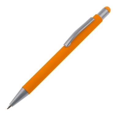 Logotrade promotional gift image of: Metal ballpen touch pen soft touch SALT LAKE CITY