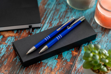 Logotrade promotional product image of: Metal writing set CLAREMONT