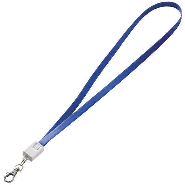 Logo trade promotional gifts picture of: Lanyard with usb cable LE PORT