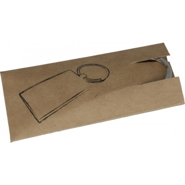 Logo trade promotional merchandise image of: Keyring MASSACHUSETTS