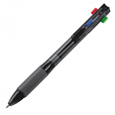 Logo trade promotional giveaways picture of: Plastic ballpen 4in1 NEAPEL
