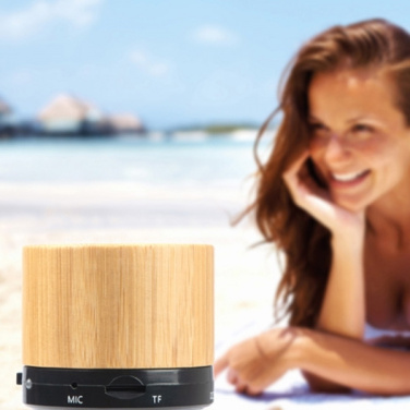Logo trade advertising products picture of: Bamboo bluetooth speaker FLEEDWOOD