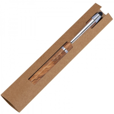 Logo trade promotional product photo of: Wooden ballpen with touch function ERFURT