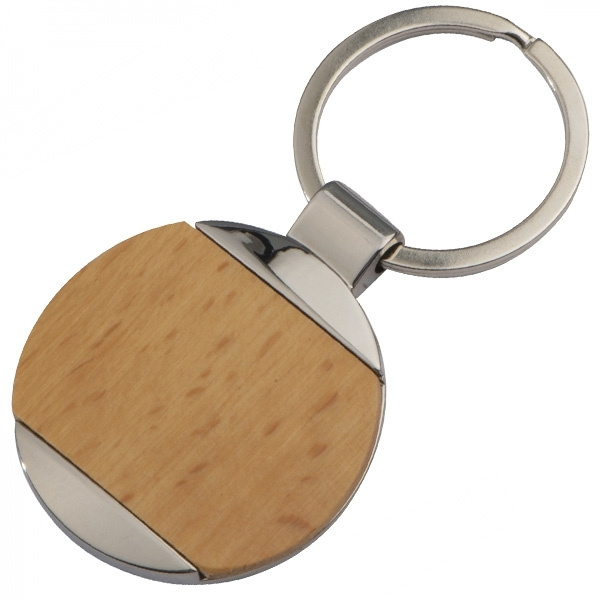 Logotrade corporate gift image of: Wooden keyring LANGHAUS