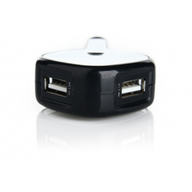 Logo trade promotional giveaway photo of: Dual USB Car Charger