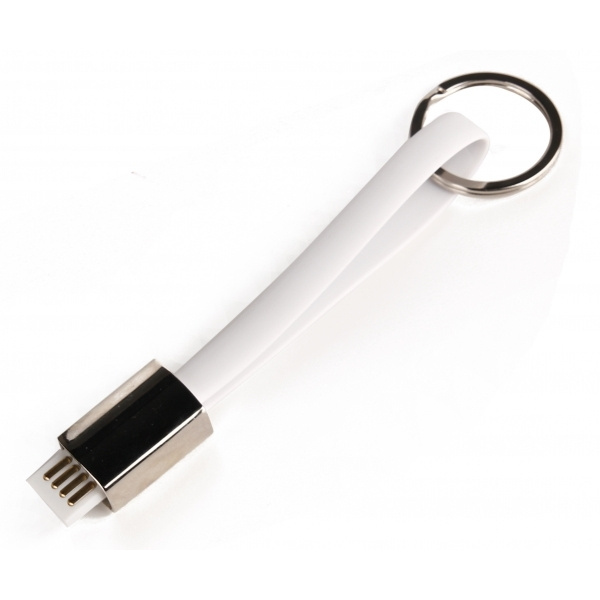 Logotrade promotional item picture of: Data transfer cable and keyring