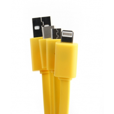 Logo trade promotional gifts picture of: Personalized charging cable 3in1