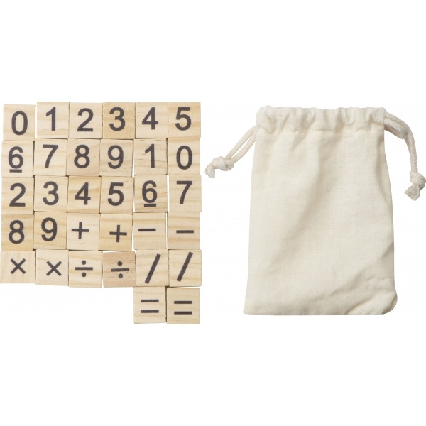 Logo trade corporate gifts picture of: Wooden counting game LIBEREC