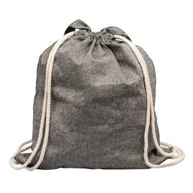 Logo trade promotional merchandise photo of: Recycled cotton bag ADDISON