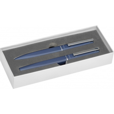 Logo trade promotional giveaways image of: Writing set soft touch SAINTE MAXIME MoLu