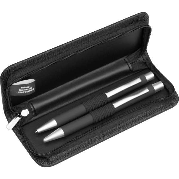 Logo trade promotional gifts picture of: Writing set soft touch Uppsala