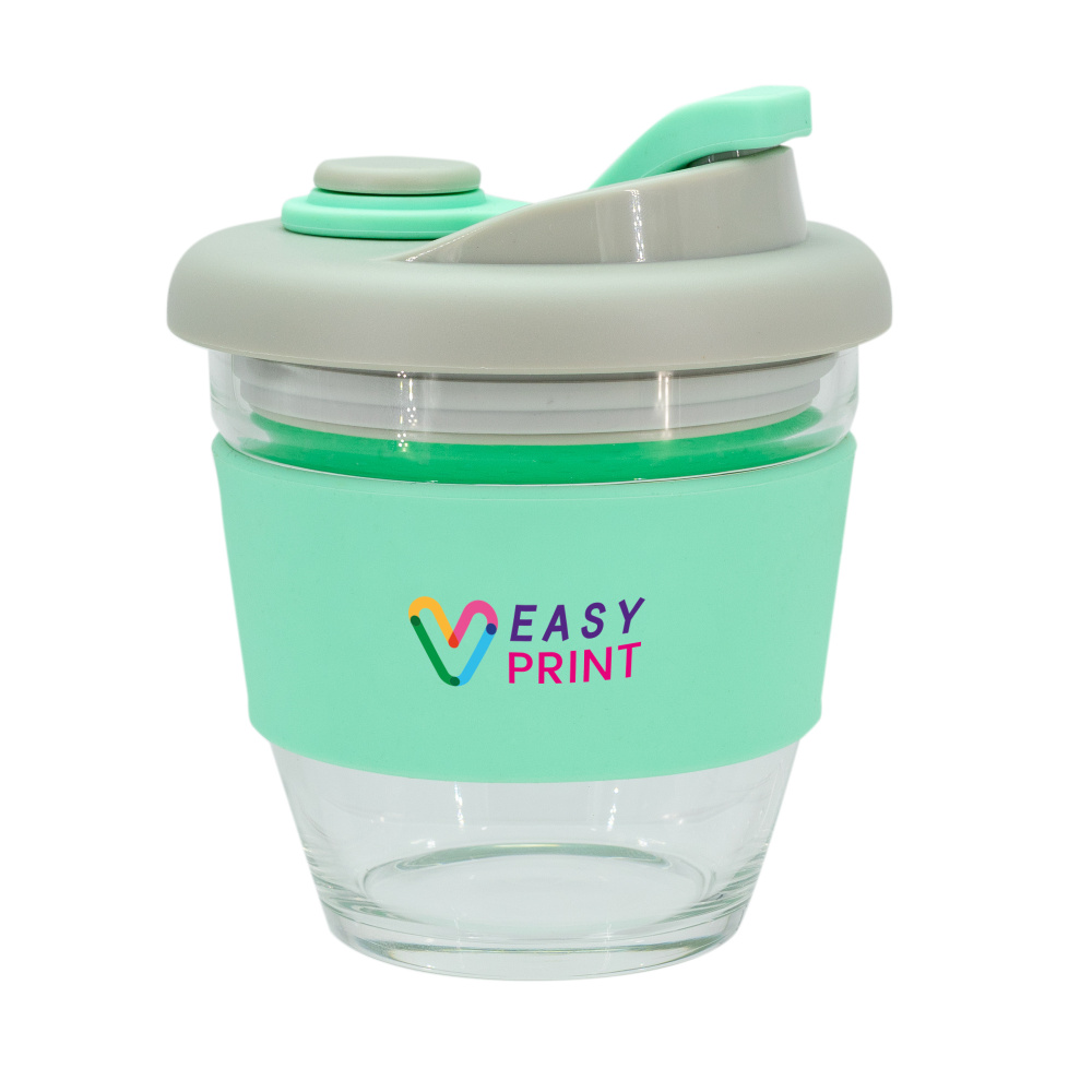 Logo trade business gifts image of: Glass coffee cup 227 ml