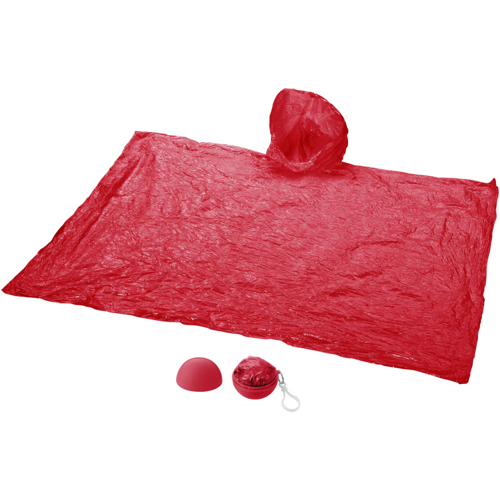 Logotrade advertising products photo of: Xina rain poncho in storage ball with keychain
