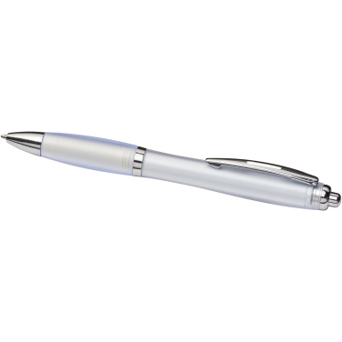Logotrade promotional item picture of: Curvy ballpoint pen with frosted barrel and grip