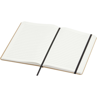 Logo trade promotional gifts image of: Holm A5 stone paper hard cover notebook with lined pages
