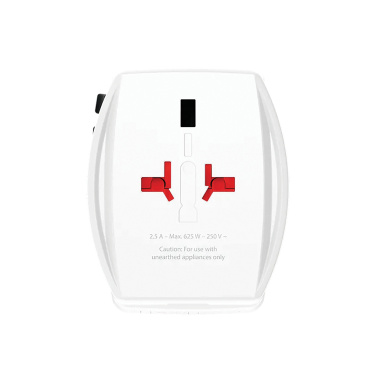 Logo trade promotional gifts picture of: SKROSS World Travel Adapter MUV 65W PD with USB C Cable